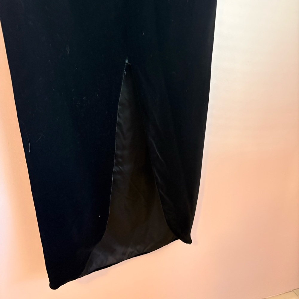 Jessica McClintock Vintage Black Strapless Gown - Picture 7 of 13